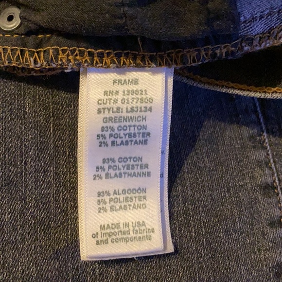 FRAME “Le Skinny de Jeanne” in Greenwich Size 26 - Picture 6 of 7